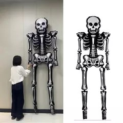 Gigante em pé halloween abóbora esqueleto crânio forma balão de halloween brinquedos para crianças festa de halloween decoração balão - comprar online