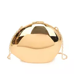 Bolsa de estilingue crossbody para mulheres, bolsas douradas, embreagem noturna, marca de luxo, trend party, 2022, 2024
