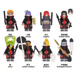 Naruto jogo de animação brinquedos periféricos boneca pequena Naruto Sasuke Sakura Kakashi Itacih Obito - loja online