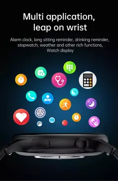 Smartwatch True AMOLED para mulheres, tela feminina, sempre mostrar a hora, 466x466 HD, rastreador de saúde, chamadas de voz, smartwatch para Xiaomi, 2024