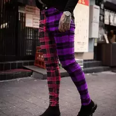 Calça de verão longa moda masculina, mini calça casual, simples e reta para negócios na internet