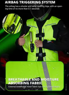 Colete airbag para motocicleta, jaqueta salva-vidas masculina para motocicleta, bolsa de ar reflexiva para motocross, colete protetor para moto - Wolf Magazine