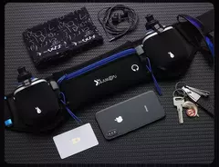 Imagem do Marathon Trail Running Waist Pack para homens e mulheres, bolsa de cintura para telefone, garrafa de água, mochila esportiva, fitness, bolso duplo, cinto de corrida