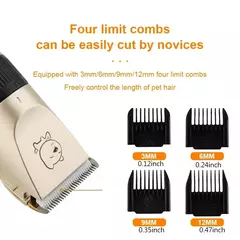 Máquina de cortar cabelo profissional para cães, aparador elétrico para animais de estimação, recarregável por usb, barbeador para gatos, animais, máquina de corte de cabelo - comprar online