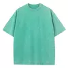 Camiseta de algodão lavada para homens e mulheres, blusa solta com decote em O, camiseta grande, coreano Y2k, roupas femininas, vintage casual, manga curta, verão