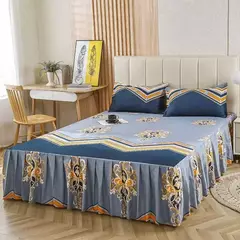 Lençóis planos respiráveis confortáveis, cama de luxo, colcha lavável, colchão king e queen size, saias de cama, moda - comprar online