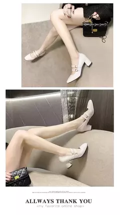Sapatos Mary Janes de fivela dupla feminina, couro envernizado, cabeça quadrada, salto quadrado, cor sólida, primavera, outono, 2022 - Wolf Magazine