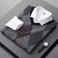 Suéter de malha sem mangas masculino, colete jacquard casual para negócios, plus size 6XL 7XL 8XL, primavera e outono 2022 na internet
