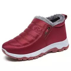 Botas de neve térmicas para mulheres, Ankle Boots Slip-on, botas curtas térmicas ao ar livre, botas impermeáveis quentes, inverno - comprar online