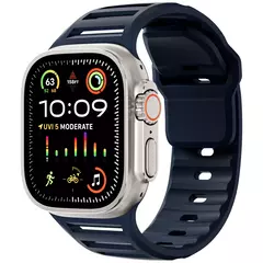 Pulseira de Silicone Esportiva para Apple Watch Band, Ultra, 49mm, 45mm, 44mm, 42mm, Pulseira de Relógio, iWatch Series 9, 8, 7, 6, SE, 5, 4 na internet