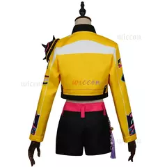 2025demon caçadores huntrix rumi cosplay kpop grupo palco cosplay padrão de impressão uniforme festa de halloween roupa sexy para mulher