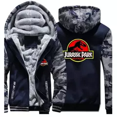 Jaqueta jurássica de lã masculina, moletons quentes, casaco de zíper, moletom esportivo confortável, novidade para primavera e outono, 2022 - comprar online