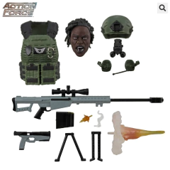 Em estoque VALAVERSE 1/12 Força de Ação Moderna Militar Vento Articulação Móvel Soldado Arma Acessórios Kit Modelo 6 Polegada Figura de Ação - comprar online