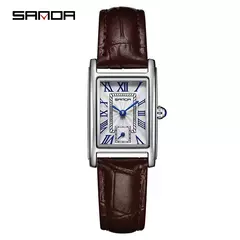 Sanda-relógio de pulso analógico empresarial para mulheres, design elegante, m