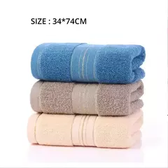 Toalha De Banho De Algodão Macio Para Adultos, Aumenta A Absorção De Água, Toalha De Rosto Monocromática, Seda Dourada, 2PCs