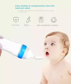 Imagem do Baby Feeding Bottle com Fruit Chupeta Set, Toddler Spoon, Legumes frescos, Kids Feeder Supplies, 4Pcs