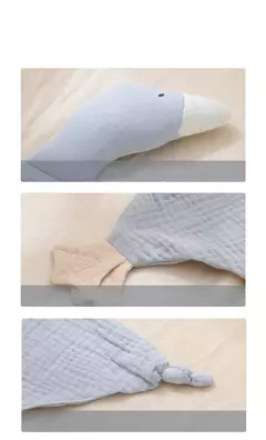 Bebê Segurança Cobertor Macio Algodão Musselina Consolador para Recém-nascido Infantil Dormir Snuggle Toy Stuffed Animal Acalme Appease Toalha na internet