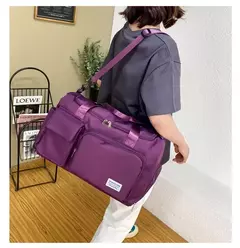Weekender Overnight Duffle Bags com compartimento de sapato para mulheres, Carry On Travel Bag, Saco de ginástica de grande capacidade - loja online