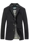 Roupas masculinas de outono, jaqueta de negócios americana e europeia nova, terno casual, casaco elegante com gola, algodão, ao ar livre