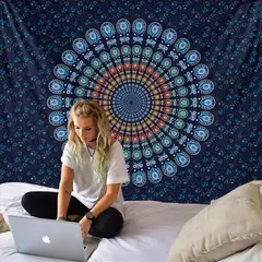 Mandala Tapeçaria para Decoração de Casa, Beach Yoga Mat, Colcha de Mesa, Pendurado, Boêmia, Indiano, Hippie, Quente, Novo, 210x148cm - loja online