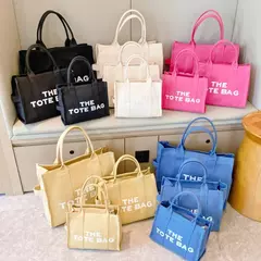 Bolsa tote feminina casual lona grande capacidade bolsas femininas designer letras ombro crossbody sacos de luxo grande shopper na internet