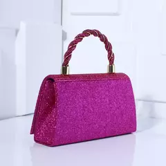 Imagem do Bolsa leve bordada para mulheres, bolsa de luxo com corrente de sling, sensação alta, vestido de festa de casamento