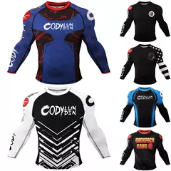 Manga comprida Surf Camisa com Silicone, Fitness Wear, Compressão Fitness Wear, Praia Swimwear, Proteção UV, Rash Guard, Novos Produtos de Natação na internet