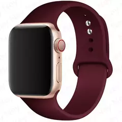 Pulseira de Silicone para Apple Watch, Pulseira Esportiva, iWatch Series 8, 7, 6 - loja online