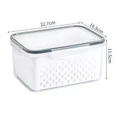 Imagem do Caixa De Armazenamento De Geladeira, Organizador De Geladeira, Legumes Frescos, Caixas De Frutas, Cesta De Drenagem, Despensa, Organizador De Cozinha