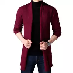 Cardigan de tricô masculino, suéter útil, casaco todo, outono e inverno - Wolf Magazine