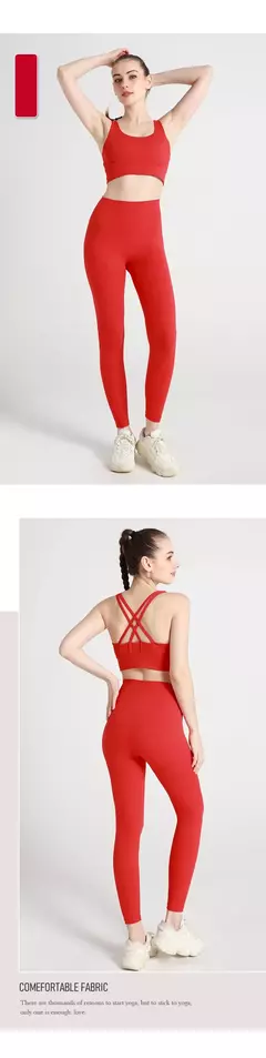 Imagem do Roupa de ioga feminina de 2 peças, conjunto de treino rápido, roupa de fitness respirável, sutiã e leggings esportivos, roupas fitness, novo, 2024