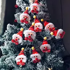 Imagem do Snowman LED Garland String Light, ornamento de árvore de Natal, Feliz Natal Decorações para casa, presentes de Natal, 2024
