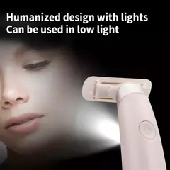 Imagem do Portátil USB recarregável indolor feminino barbeador, perna e axila cabelo, aparador de barbear elétrico para mulheres, senhoras