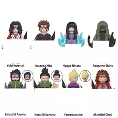 Naruto Sasuke Sakura Kakashi Obito Jiraiya Tsunade Anime Mini Homem Blocos Figura - comprar online