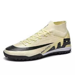 Sapatos de futebol masculino de sola FG, sapatos de gramado ao ar livre, grampos longos especiais, botas esportivas de equipe superior alta, resistência ao desgaste, tamanho 36-45 na internet