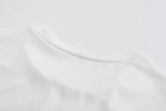 Camiseta de gola redonda feminina, branco, estampa cereja, Versátil, Solto, moda casual, verão