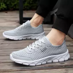 Imagem do Tênis antiderrapante respirável masculino, calçado leve de tênis, calçados esportivos casuais ao ar livre, moda leve, verão, alta qualidade