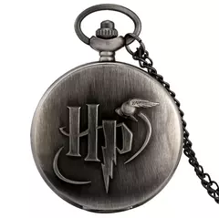 Colar relógio de bolso harry mágico menino potter hp hogwarts retro flip relógio de quartzo corrente pendurada da criança acessórios de roupas - comprar online
