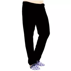 Camisola Nobre Flanela Preta, Longo Robe Termal, Conjunto de Pijamas com Calças, Roupa de Casa, Luxo, Outono, Inverno - loja online