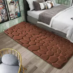 Imagem do Super Absorvente Coral Velvet Floor Mat, Tapete De Banho, Tapete De Porta Do Banheiro, Anti Slip