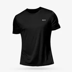 Manga Curta Masculina Esporte T-Shirt, Camiseta de Corrida Rápida, Camisa de Fitness Respirável, Top De Seda De Gelo, Camisas De Futebol De Ginásio, Roupas Masculinas - comprar online