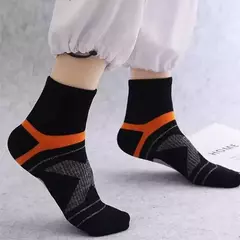 Meias esportivas pretas masculinas, casual, macia, correndo, verão, absorvem o suor, respirável, meia masculina, alta qualidade, 3 pares