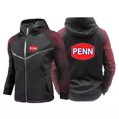 Moletom de moletom penn masculino, terno de corrida solto, tops com capuz, pulôver monocromático estampado, moda, novo, primavera e outono 2022 - loja online