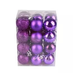 Christmas Tree Bauble Pendurado Ornamento para Decoração de Casa, Xmas Ball, Pendant Balls, Party Decor, 30mm, 24Pcs