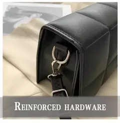 Pequena bolsa de couro PU para mulheres, bolsa crossbody, alça clássica, marca de moda, designer, tendência, feminina - Wolf Magazine