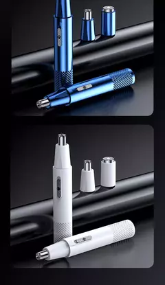Aparador elétrico recarregável de cabelo para nariz, corte multicinético, recarregável, dois em um, unissex, totalmente automático, aparador lavável na internet