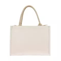 Saco De Mercearia De Serapilheira Portátil, Tote Da Lona, Sacola De Compras, Bolsas Ecológicas De Ombro, Saco De Armazenamento De Algodão - loja online