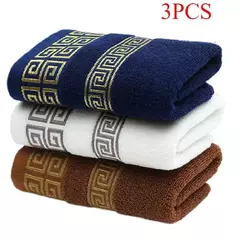 Toalhas de Banho de Alta Qualidade, 100% Algodão, Altamente Absorvente, Macio, Sentir, Banheira, Chuveiro, Hotel, Presente, 34x74cm, 3Pcs por Conjunto na internet