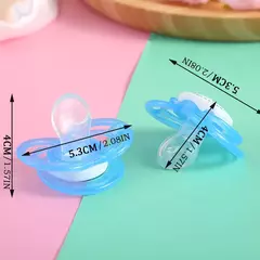 Chupeta Impresso dos desenhos animados com capa protetora contra poeira, silicone macio, dê uma mãe como senso de segurança para bebês, bonito, 0 a 3 anos de idade