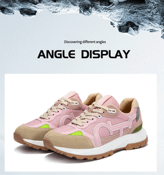 Imagem do Tênis clássicos equilíbrio casual, rosa e branco, moda, com um design de um produto de moda